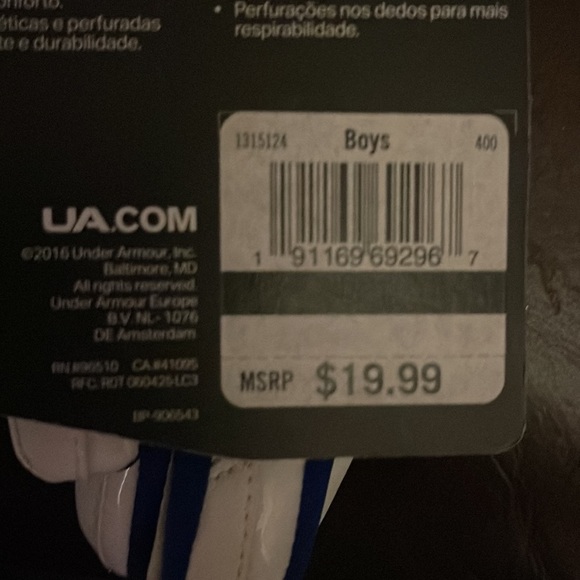 Under armour t-ball batting gloves - Picture 5 of 6